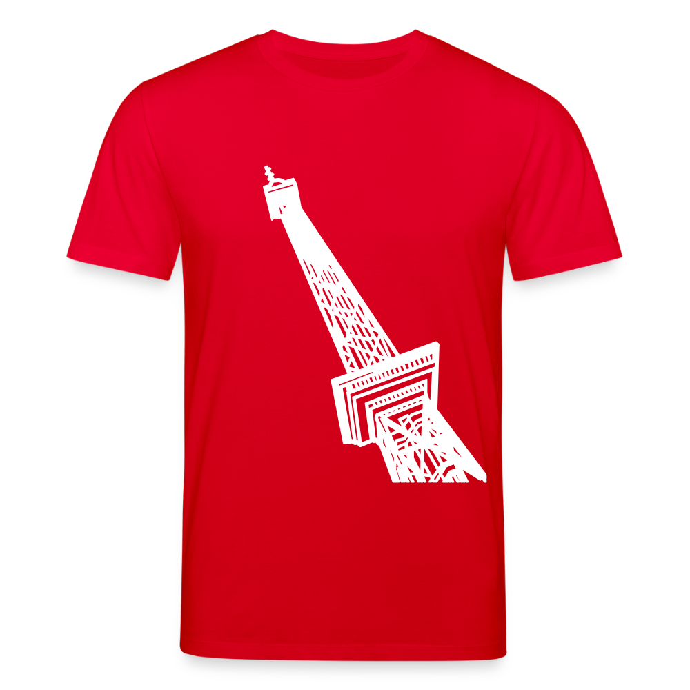 Der Funkturm - Unisex Bio T-Shirt - Rot