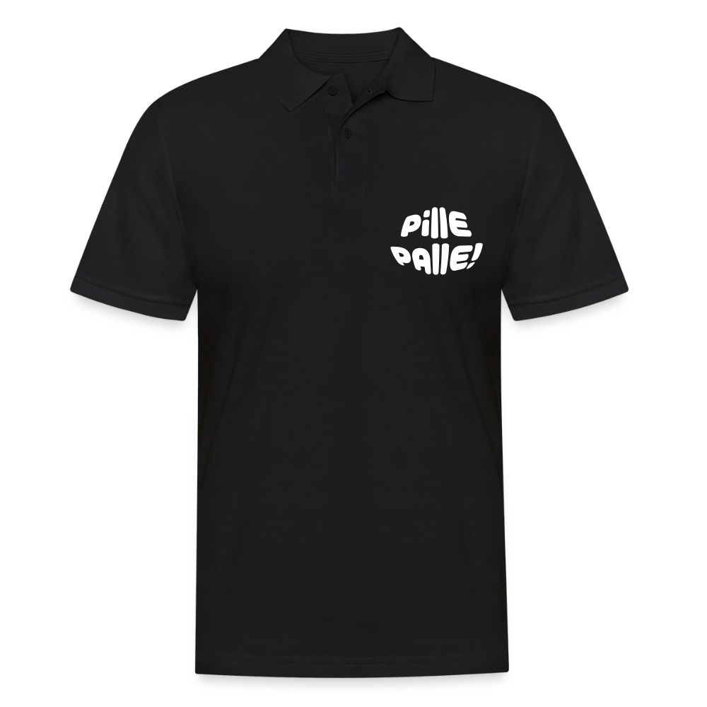 Pille Palle - Männer Poloshirt - Schwarz