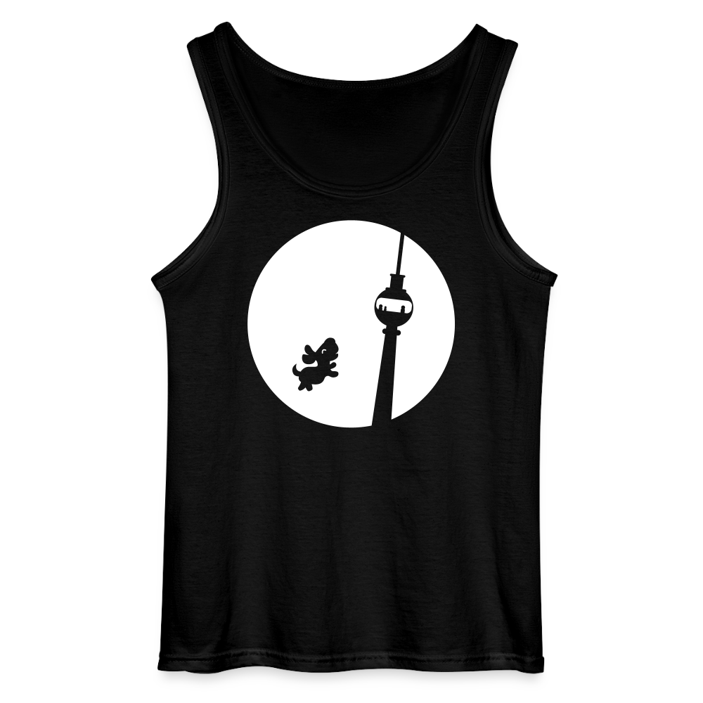 Hund am Fernsehturm - Männer Tank Top - Schwarz