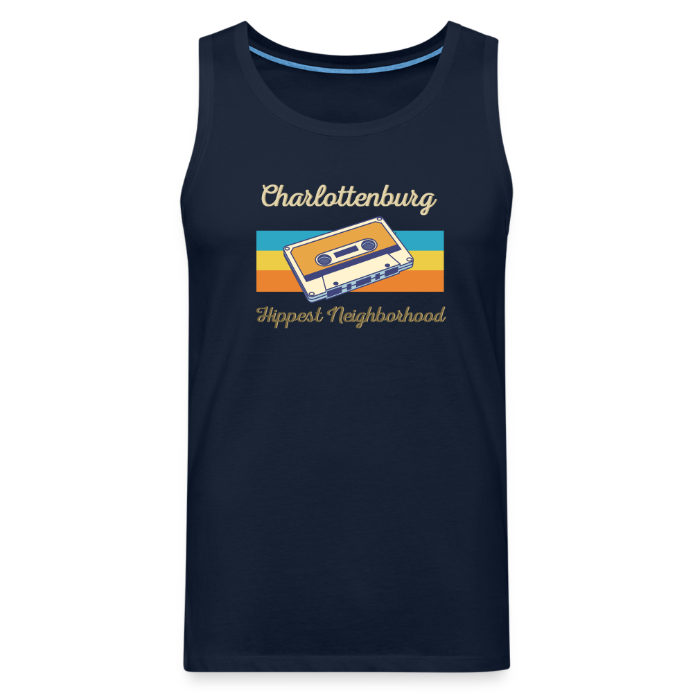 Charlottenburg Hippest Neighborhood - Männer Premium Tank Top - Navy