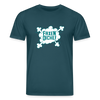 Faxen Dicke! - Unisex Bio T-Shirt - Dunkles Petrol