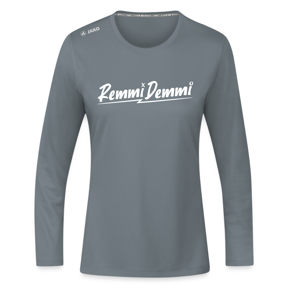 Remmi Demmi - Frauen Sport Langarmshirt - Grau