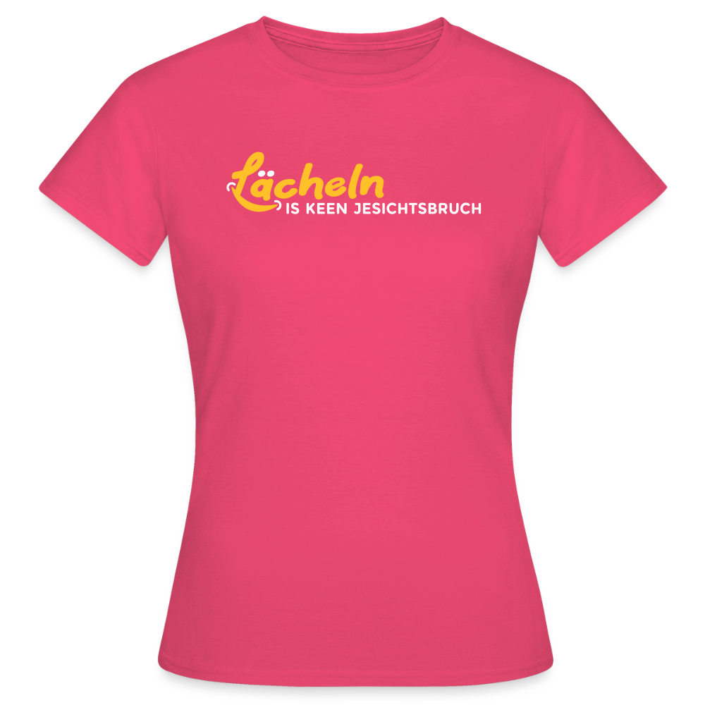 Lächeln is keen Jesichtsbruch - Frauen Premium T-Shirt - Azalea