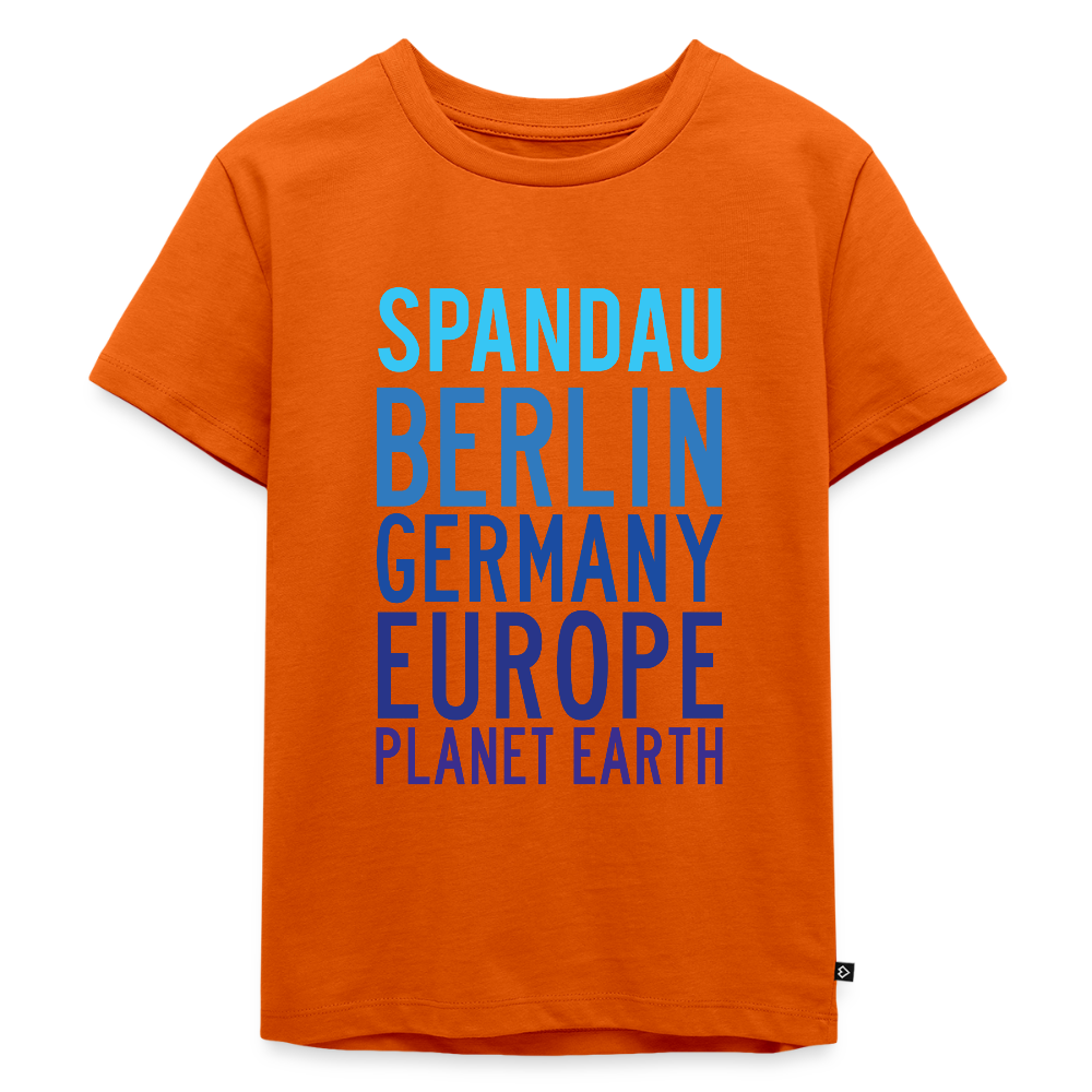 Spandau Planet Earth - Kinder Premium T-Shirt - Orange
