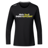 Nich faul! Energieeffizient! - Frauen Sport Langarmshirt - Schwarz