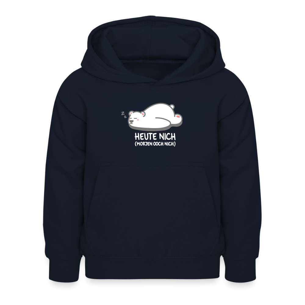 Heute nich! - Kinder Hoodie - Navy