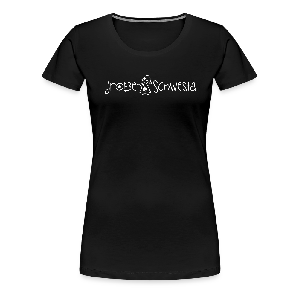 Meene Schwesta - Frauen Premium T-Shirt - Schwarz