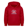 Könnt' ick fliejen, wär ick zu faul zum Flüjelschlagen - Kinder Hoodie - Rot