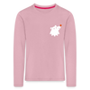 Schnauze Bär - Kinder Langarmshirt - Hellrosa