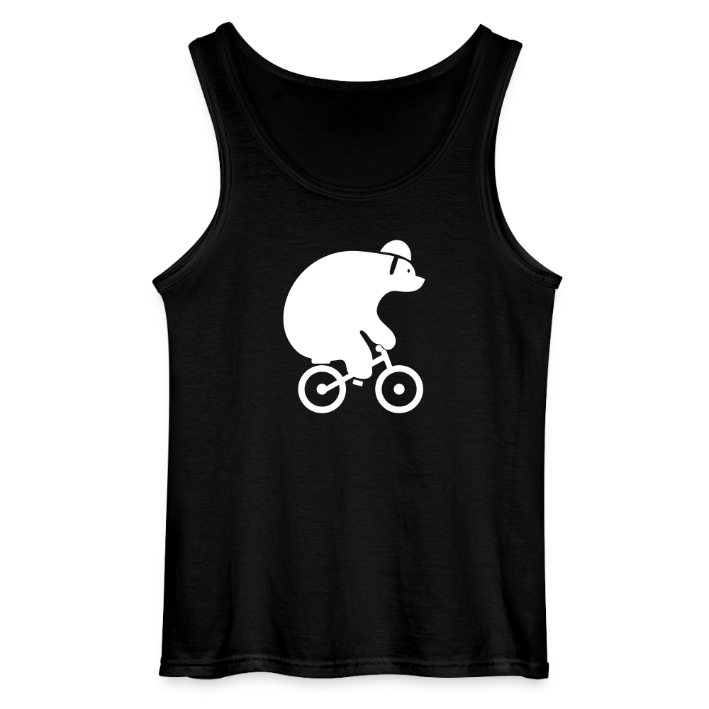 Fahrradbär - Männer Tank Top - Schwarz
