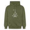 Eiffelturm in Berlin Bonjour - Hoodie - Militärgrün