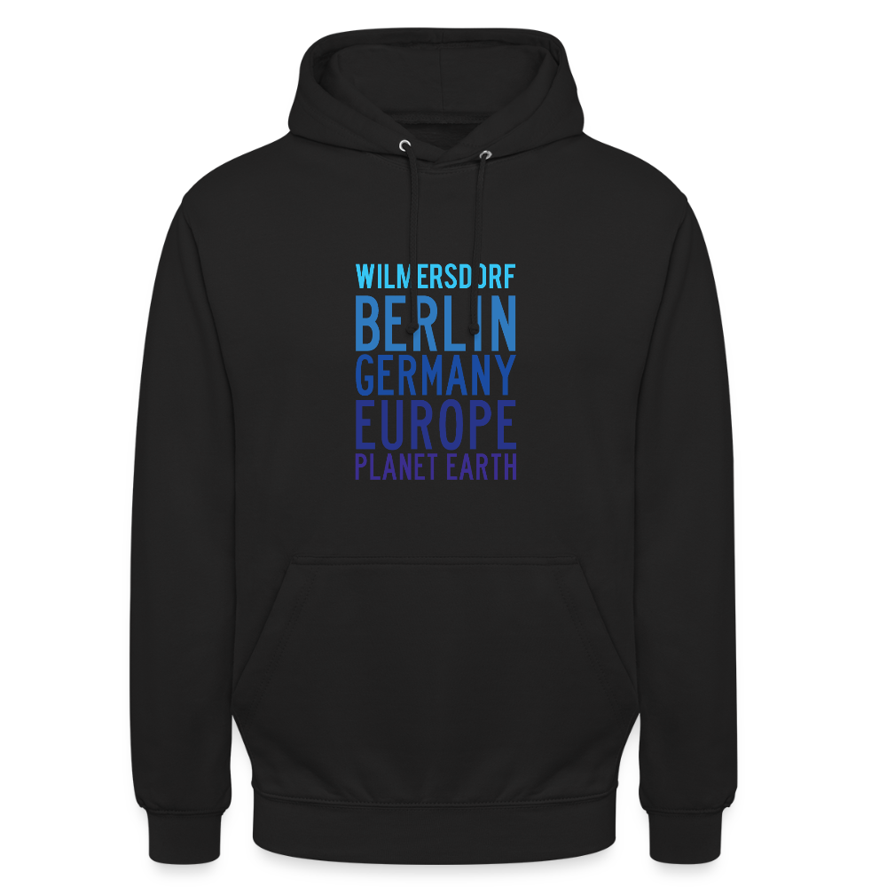Wilmersdorf Planet Earth - Unisex Hoodie - Schwarz