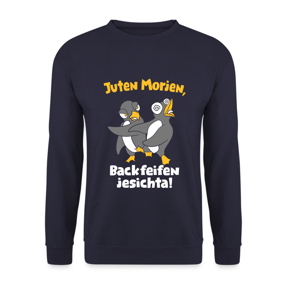 Juten Morjen, Backfeifenjesichta! - Unisex Pullover - Navy