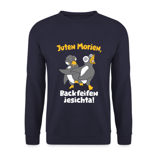 Juten Morjen, Backfeifenjesichta! - Unisex Pullover - Navy