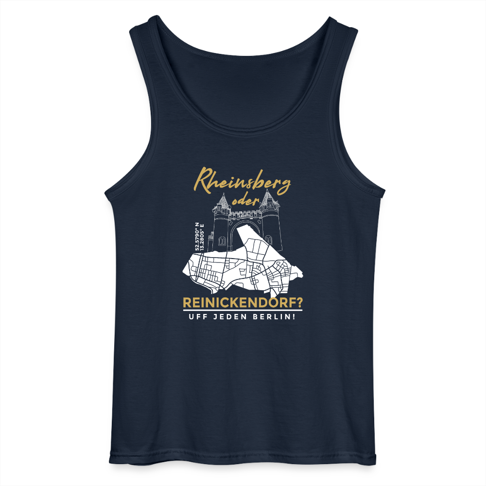 Rheinsberg oder Reinickendorf - Männer Tank Top - Navy