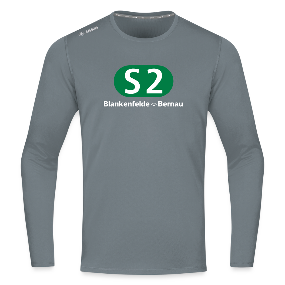 S2 - Männer Sport Langamshirt - Grau