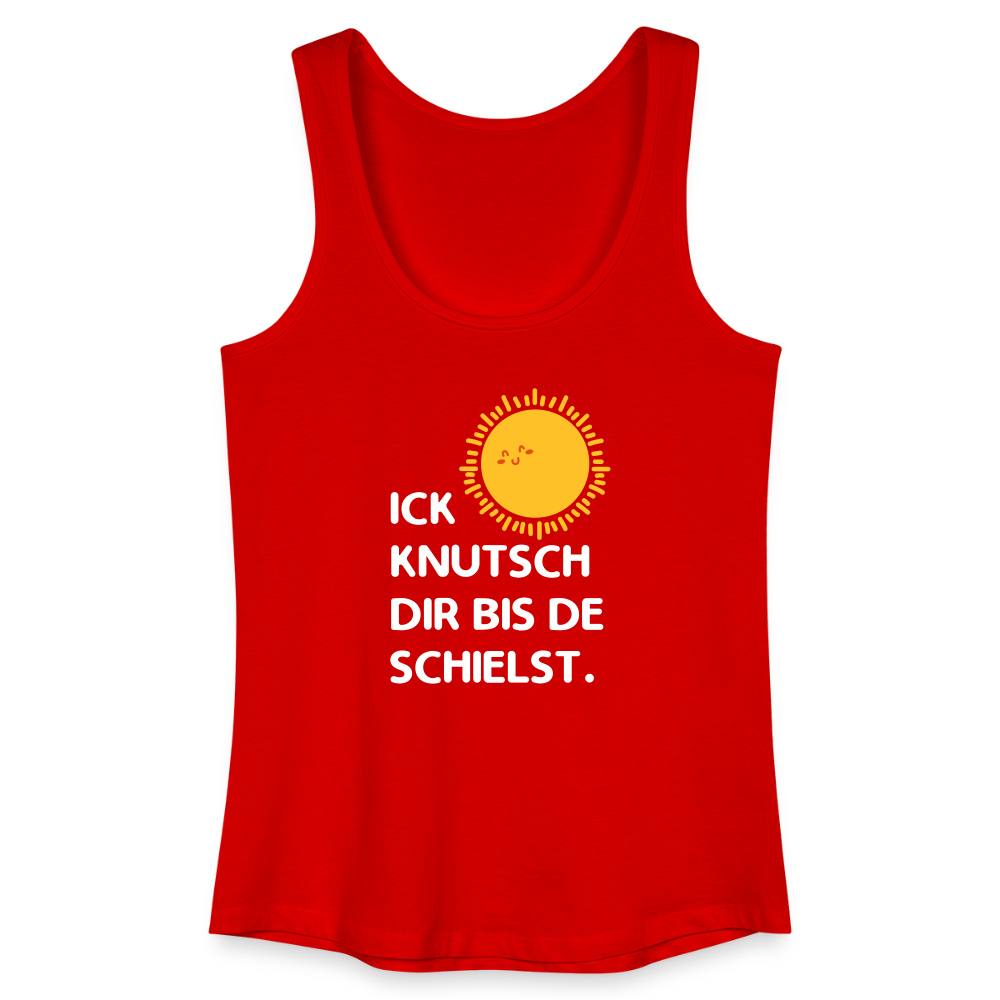 Ick knutsch dir Sonne! - Frauen Bio Tank Top - Rot