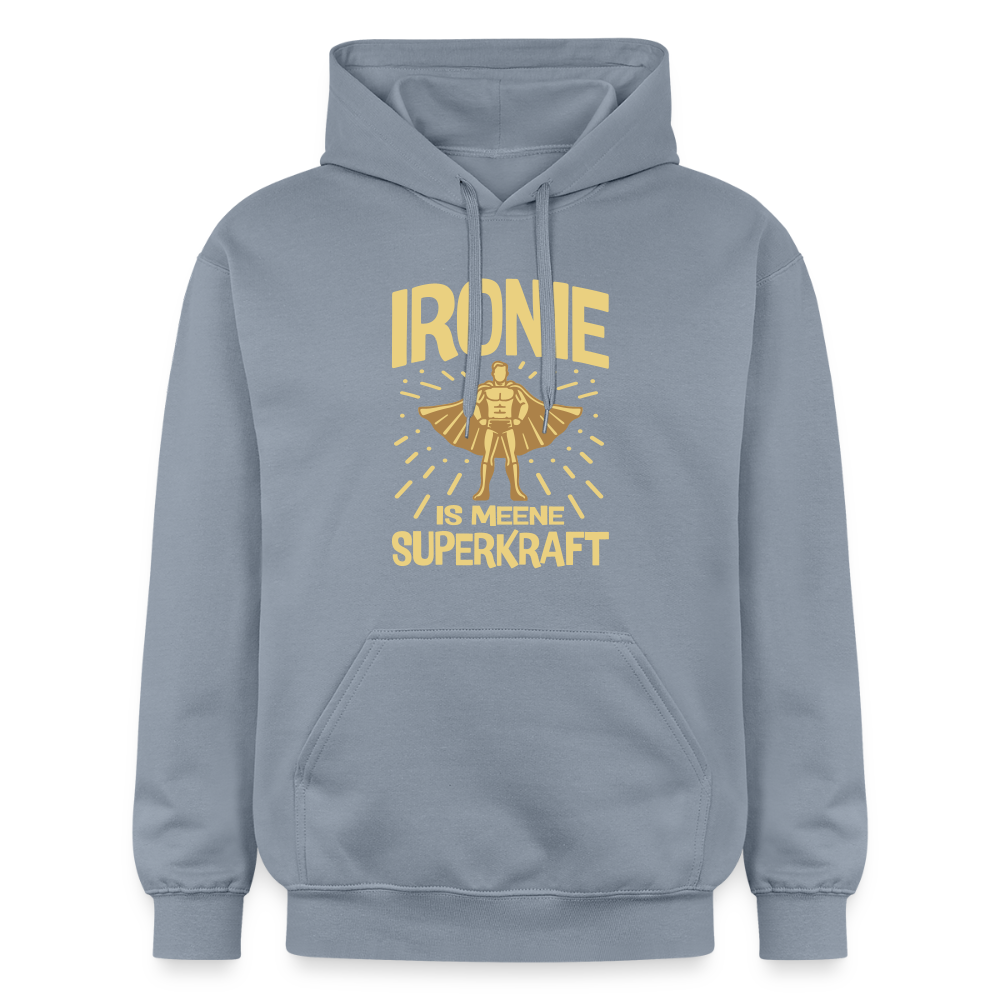 Ironie is meene Superkraft! - Hoodie - Blau
