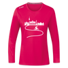 Aus der Stadt - Frauen Sport Langarmshirt - dunkles Pink