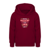 Meene Bagasche Ick Lieb Sie - Teenager Hoodie - Bordeaux