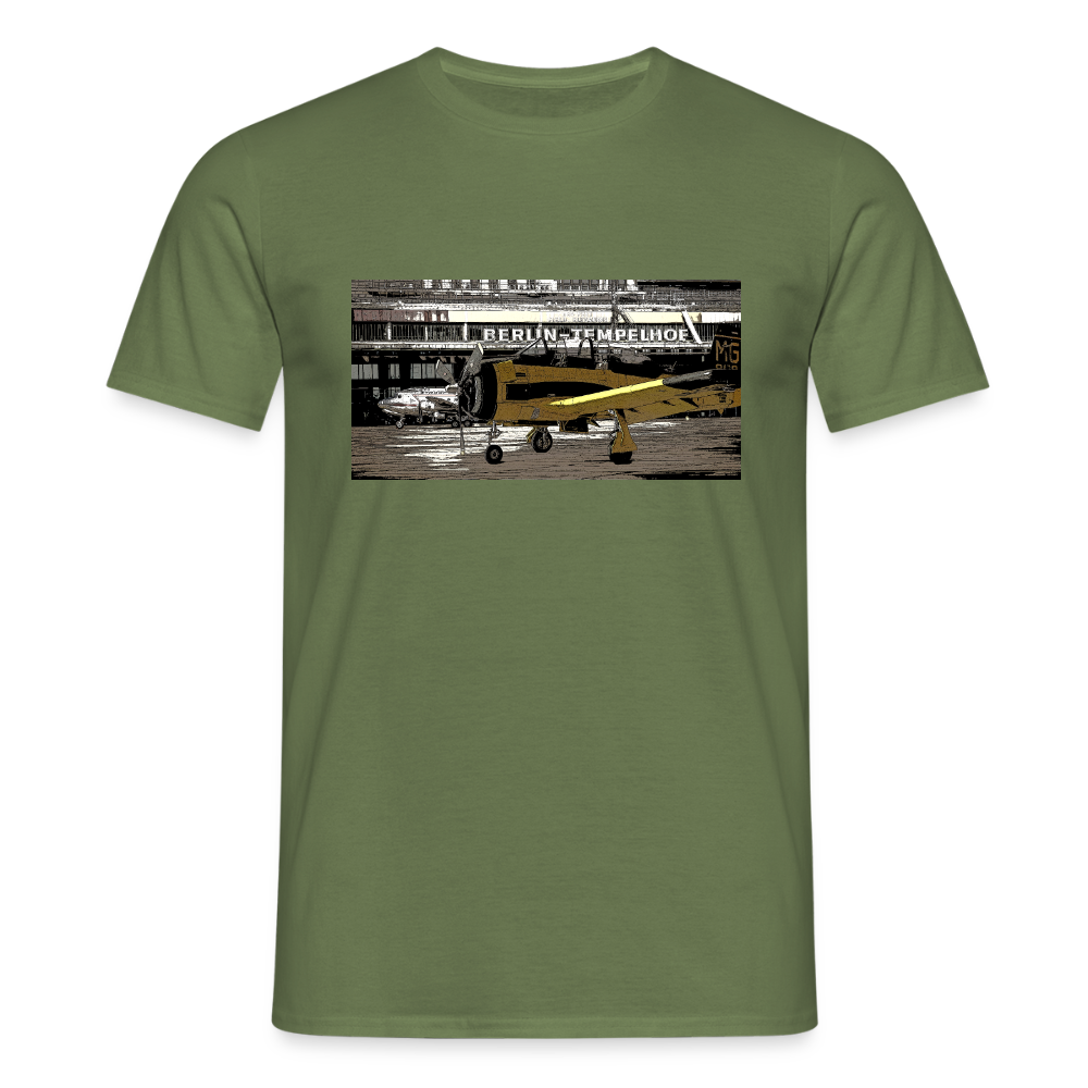 Tempelhof Flugzeug - Männer Premium T-Shirt - Militärgrün