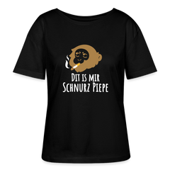 Dit is mir Schnurz Affe - Relaxed Rundhals Frauen Bio-T-Shirt