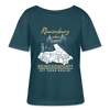 Rheinsberg oder Reinickendorf -  Relaxed Rundhals Frauen Bio-T-Shirt - Dunkles Petrol