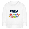 Super Hero - Baby Bio Pullover - Weiß
