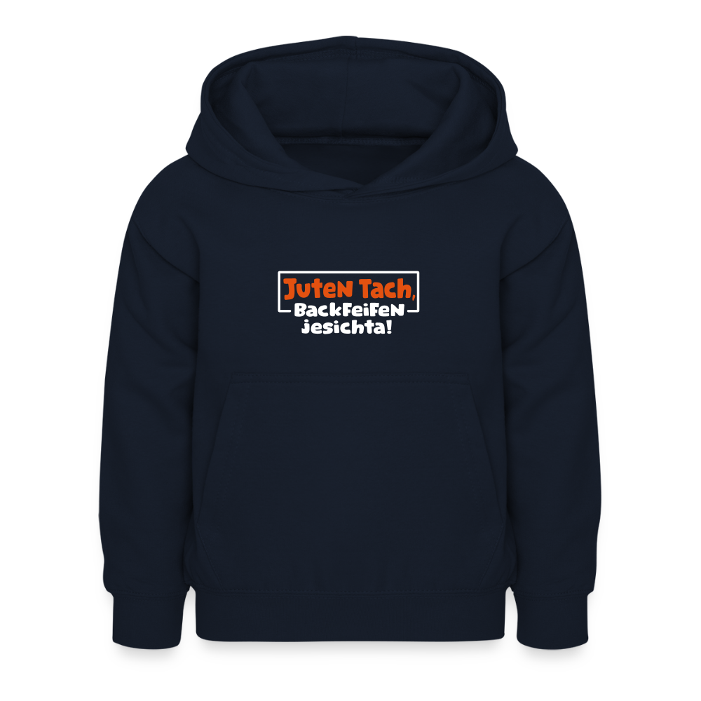 Juten Tach, Backfeifenjesichta! - Kinder Hoodie - Navy