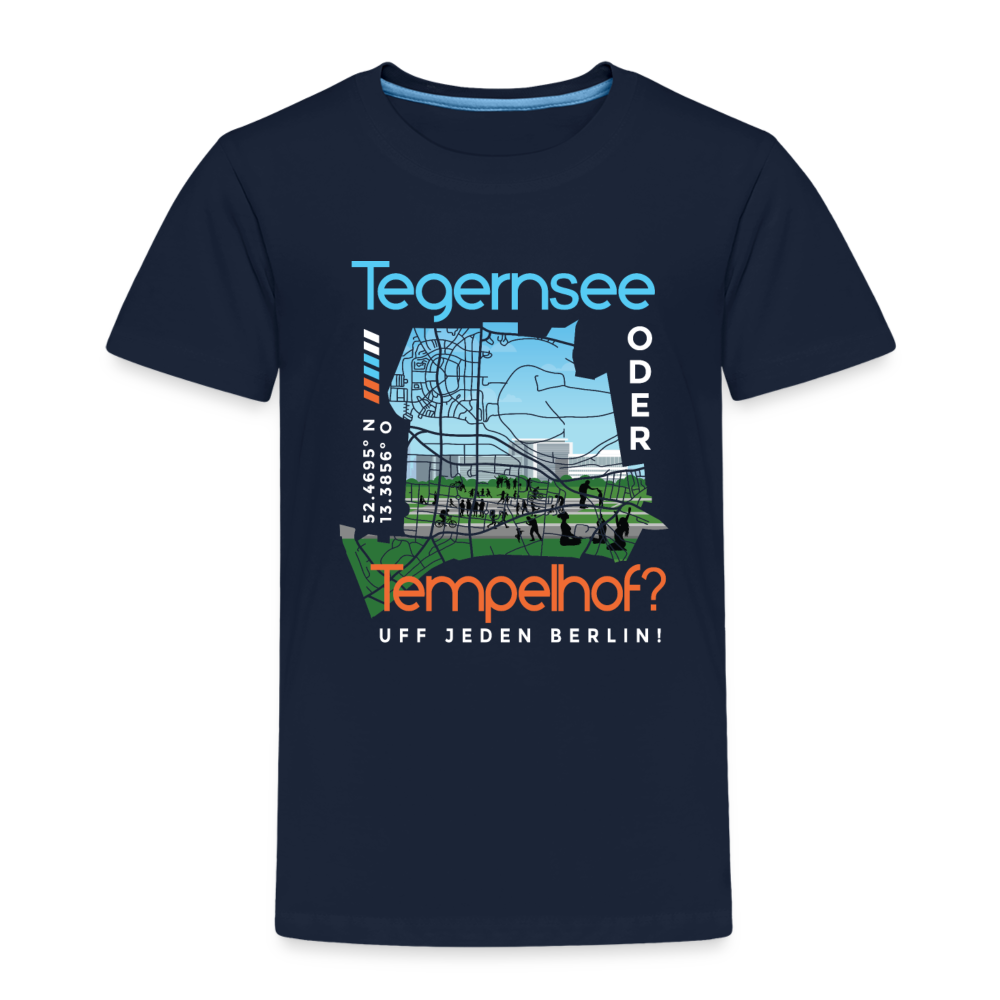 Tegernsee oder Tempelhof - Kinder Premium T-Shirt - Navy