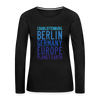 Charlottenburg - Earth - Frauen Premium Langarmshirt - Schwarz