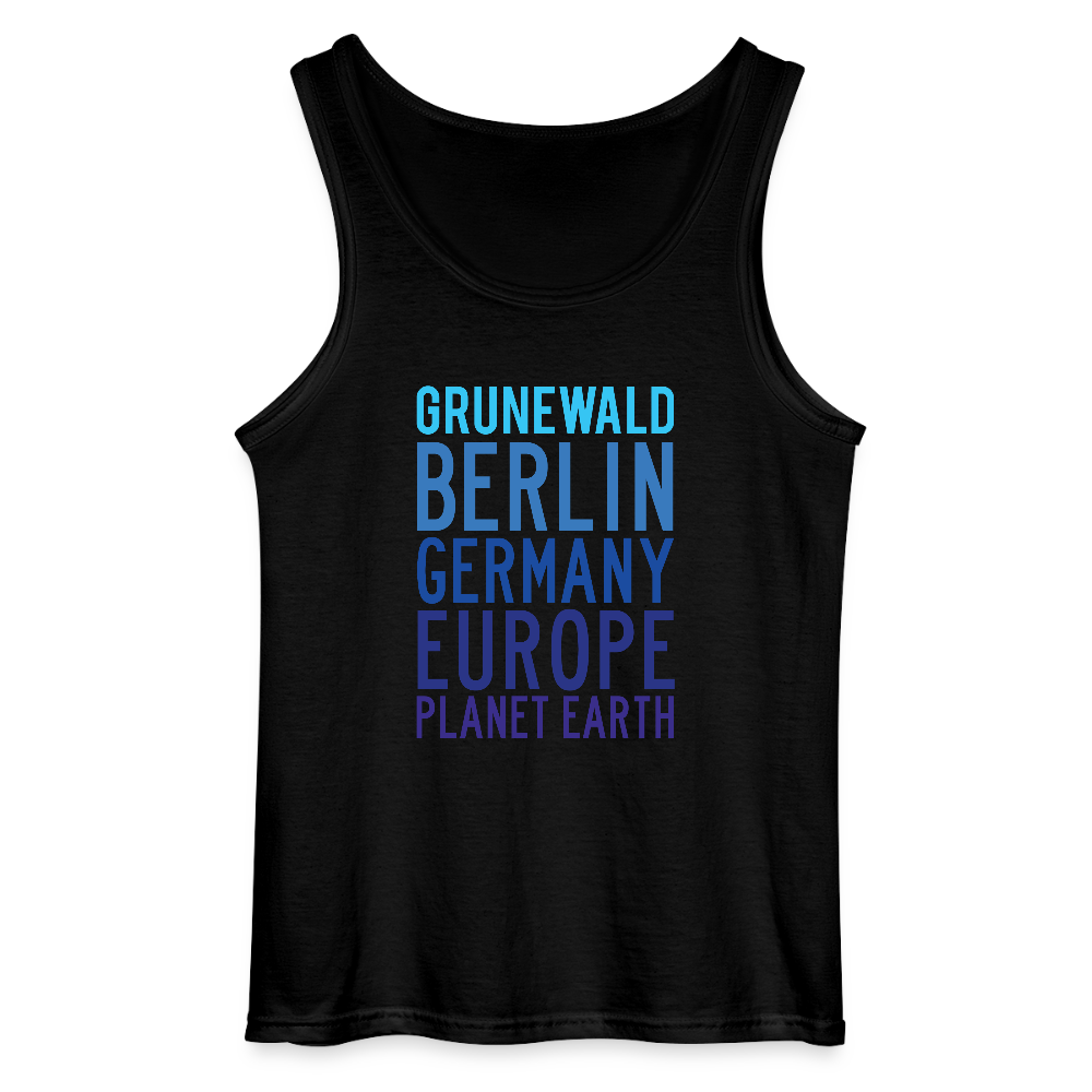 Grunewald Planet Earth - Männer Tank Top - Schwarz