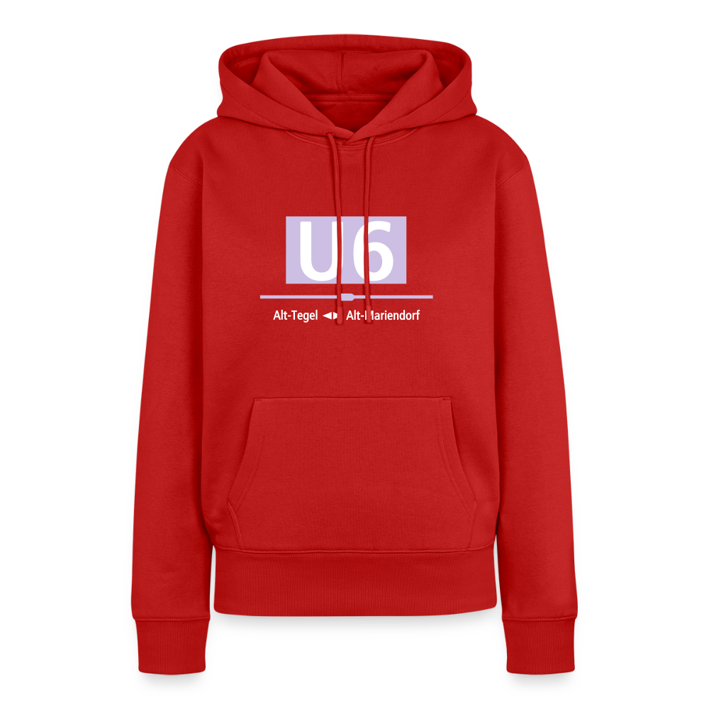 U6 - Frauen Premium Hoodie - Rot
