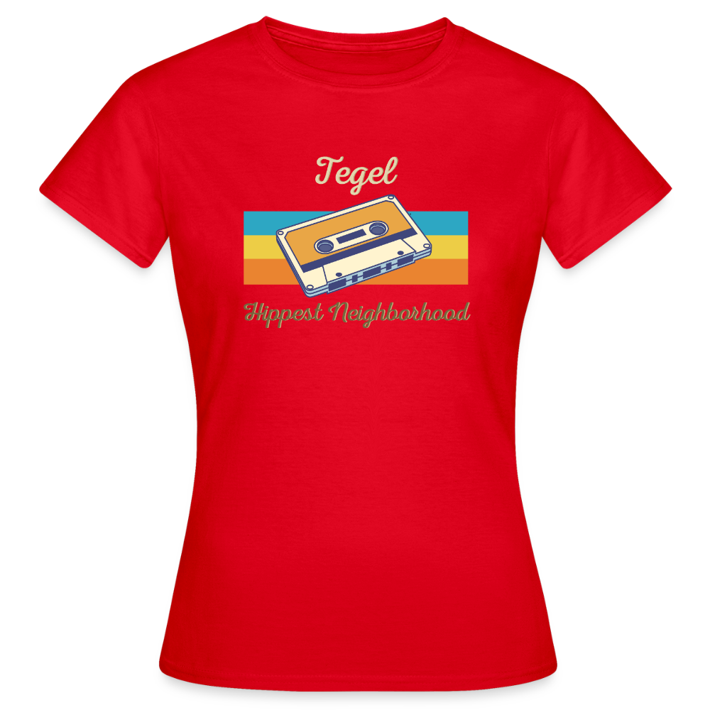Tegel Hippest Neighborhood - Frauen Premium T-Shirt - Rot