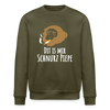Dit is mir Schnurz Affe - Unisex Bio Sweatshirt - Khaki