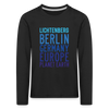 Lichtenberg Planet Earth - Kinder Langarmshirt - Schwarz