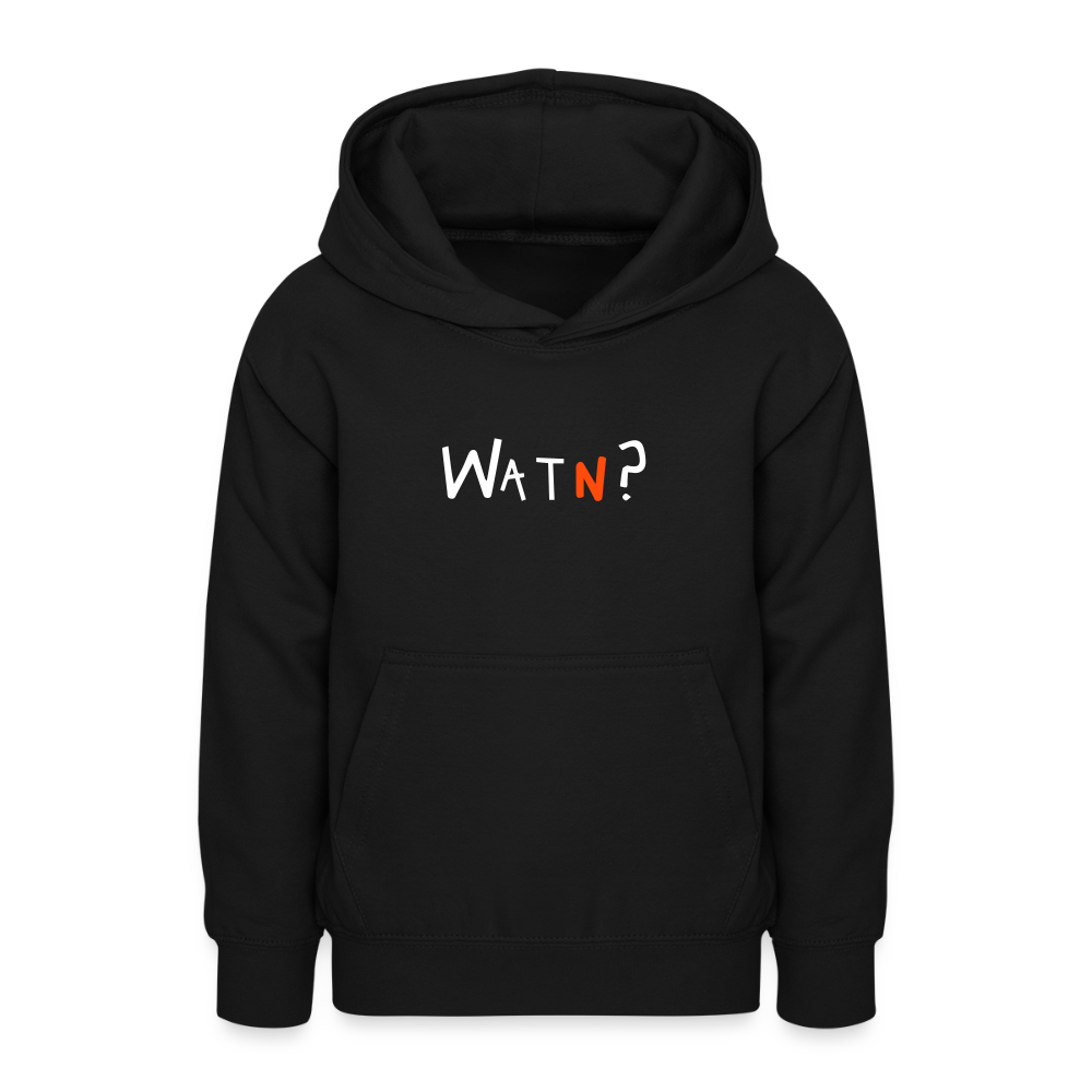 WATN? - Teenager Hoodie - Schwarz