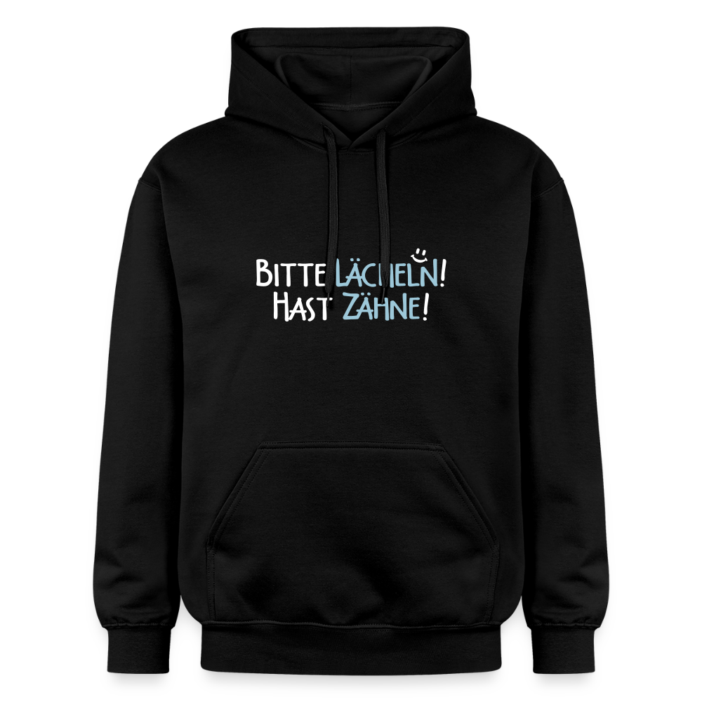 Bitte lächeln! Hast Zähne! - Hoodie - Schwarz