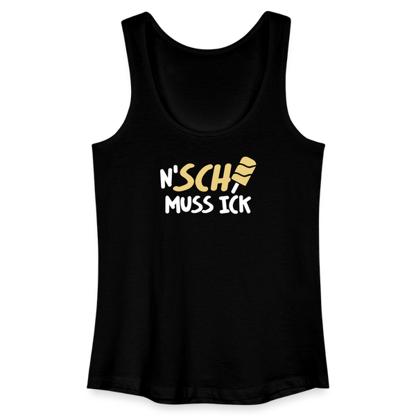 N'SCH... MUSS ICK - Frauen Bio Tank Top - Schwarz