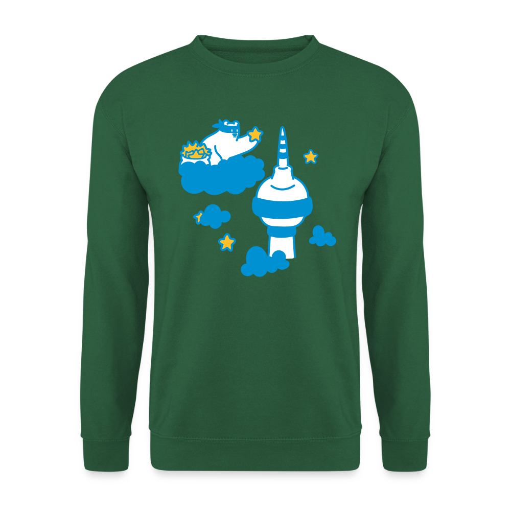 Berliner Bär bei Nacht - Unisex Pullover - Grün