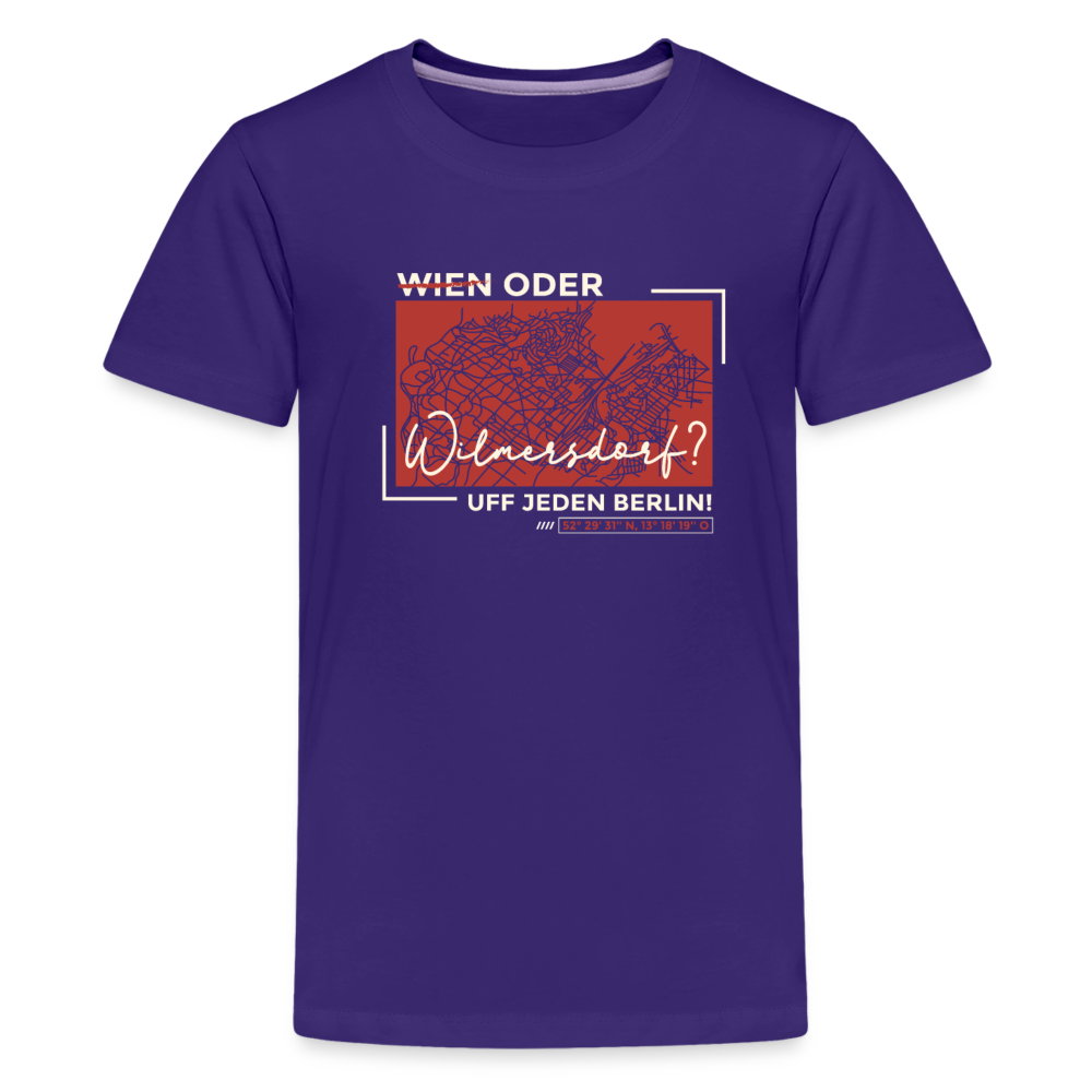 Wien Oder Wilmersdorf Uff Jeden Berlin - Teenager Premium T-Shirt - Lila
