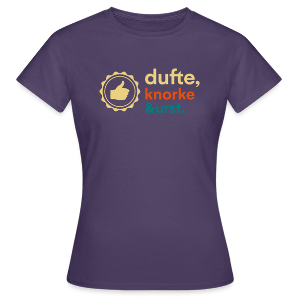 Dufte, Knorke, Urst - Frauen Premium T-Shirt - Dunkellila
