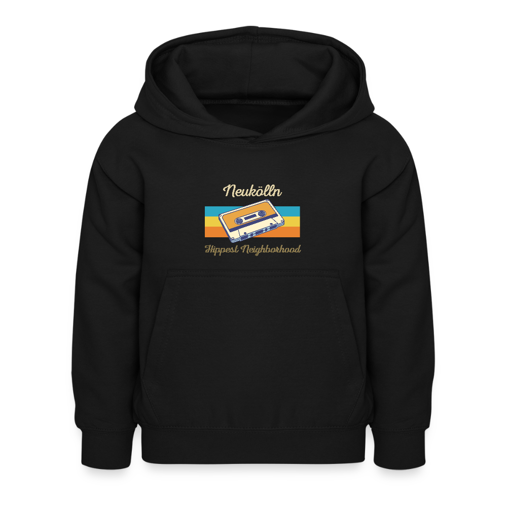 Hippes Neukölln - Kinder Hoodie - Schwarz