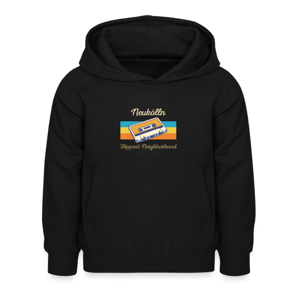 Hippes Neukölln - Kinder Hoodie - Schwarz
