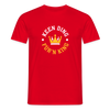 Keen Ding für'n King - Männer Premium T-Shirt - Rot