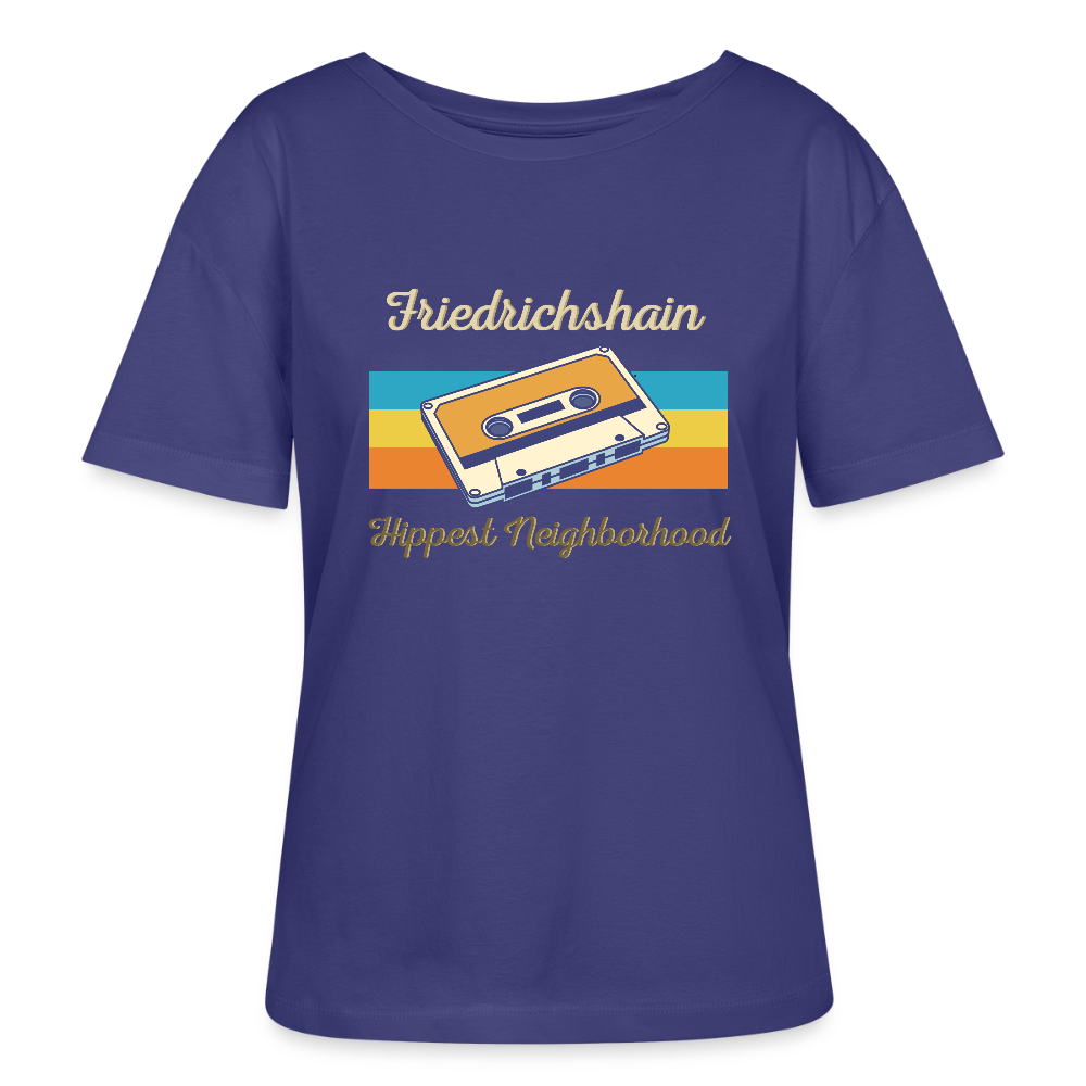 Friedrichshain Hippest Neighborhood - Relaxed Rundhals Frauen Bio-T-Shirt - Dämmerung