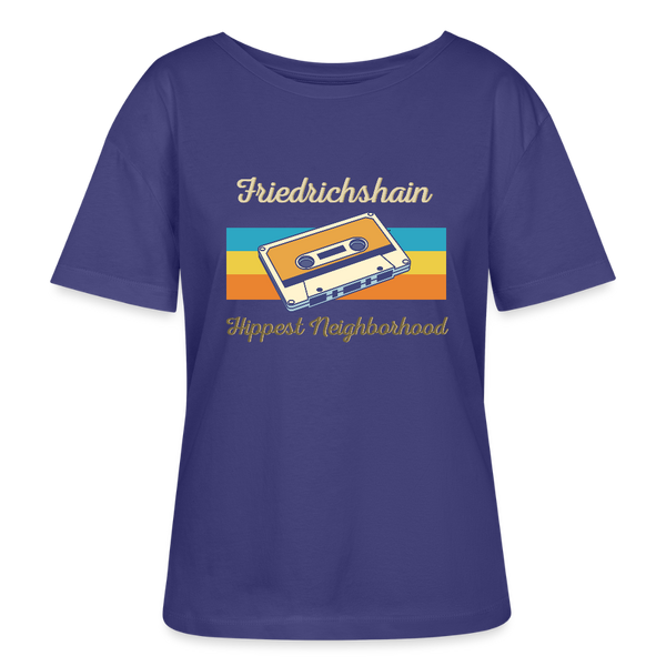 Friedrichshain Hippest Neighborhood - Relaxed Rundhals Frauen Bio-T-Shirt - Dämmerung