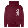 Berliner Bär im Netz - weiß - Hoodie - Maroon