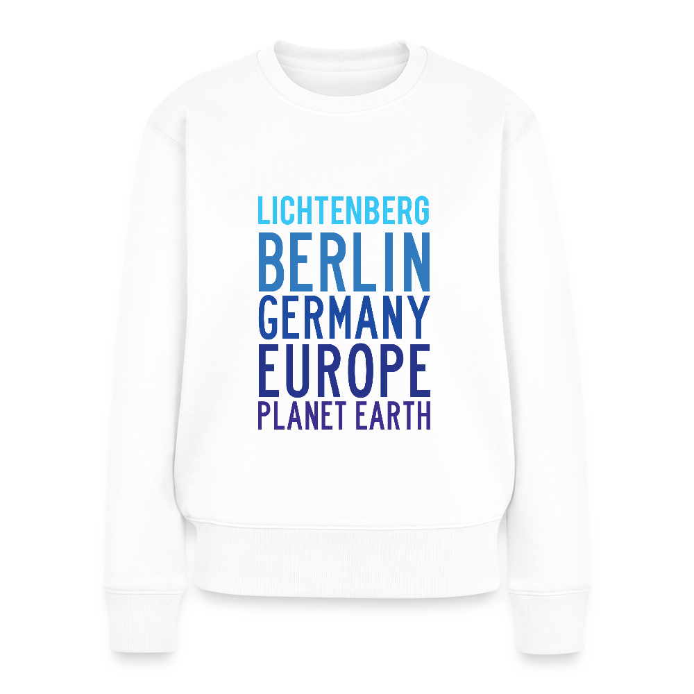 Lichtenberg Planet Earth - Frauen Premium Pullover - Weiß