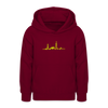 Herzschlag für Fahrradfahrer - Teenager Hoodie - Bordeaux